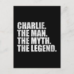 Charlie namn, Charlie Mannen Myten Legenden Vykort