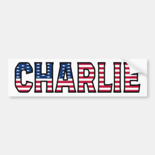 Charlie Namn Vorname USA Aufkleber Sticker Auto Bildekal