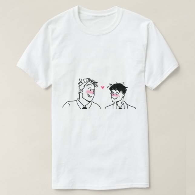 Charlie+Nick Heartstopper   T Shirt (Design framsida)