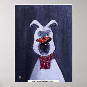 Charlie och monarkmålningen av Alfred Fox Poster