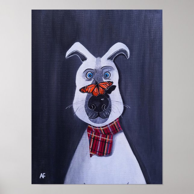 Charlie och monarkmålningen av Alfred Fox Poster (Framsidan)