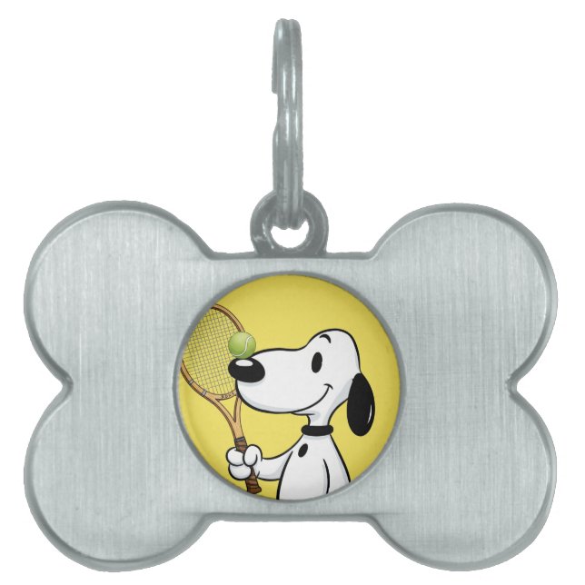 Charlie the Tennis Player, by Natasha Us   ID-bricka Husdjur (Framsidan)