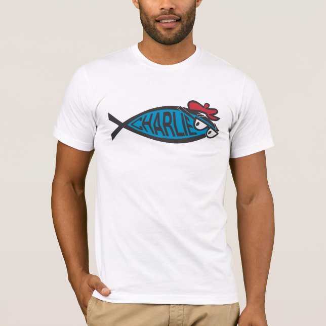 Charlie tonfiskIchthys T-tröja T-shirt (Framsida)