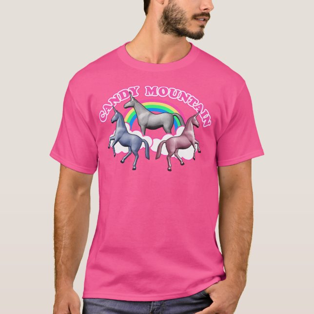 Charlie Unicorn Candy Mountain Filmko T Shirt (Framsida)