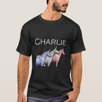 Charlie Unicorns Shun Raglan Baseball Tee
