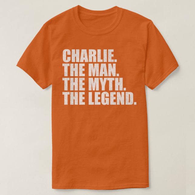 CharlieCharlie Namn Charlie gav namn T Shirt (Design framsida)