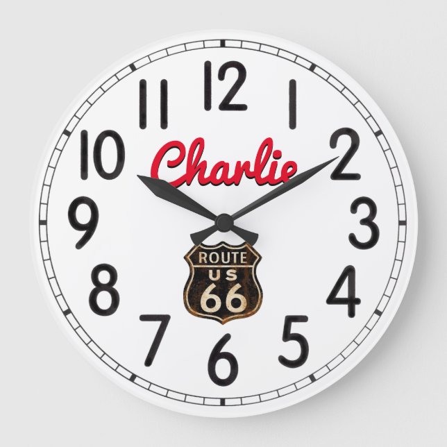 Charlies 66 Large Clock Stor Klocka (Framsida)