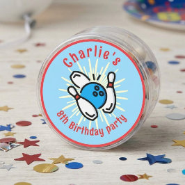Charlie's 8-års bowlingfest klistermärke