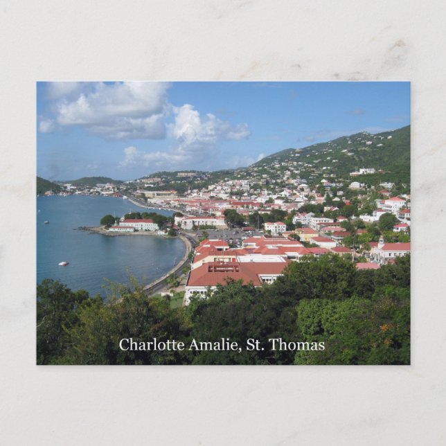 Charlotte Amalie, St. Thomas Vykort (Framsida)
