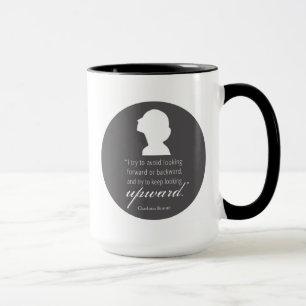 Charlotte Bronte - Behållan Tittar uppåt Mugg