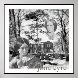 Charlotte Bronte har henne att syna på Jane Eyre Poster