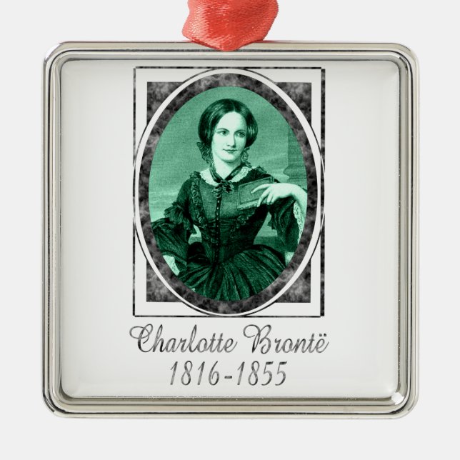 Charlotte Brontë Julgransprydnad Metall (Framsidan)