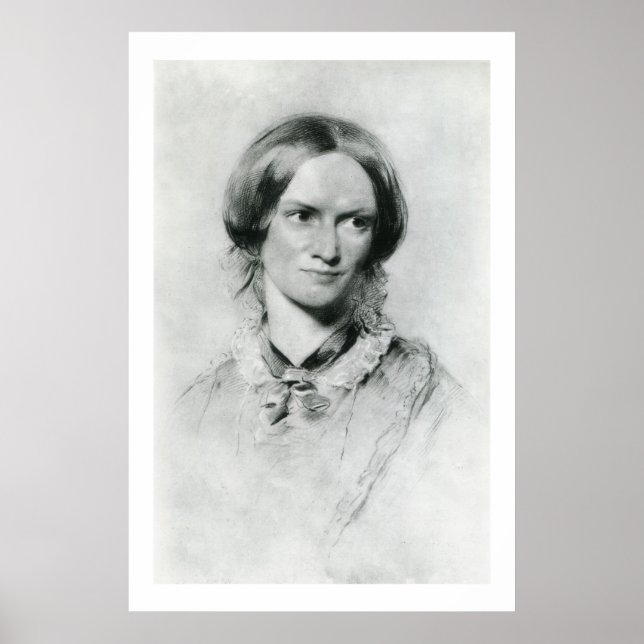 Charlotte Brontë porträtt av George Richmond Poster (Framsidan)