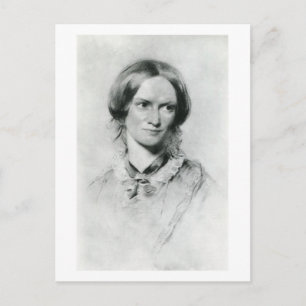 Charlotte Brontë porträtt av George Richmond Vykort