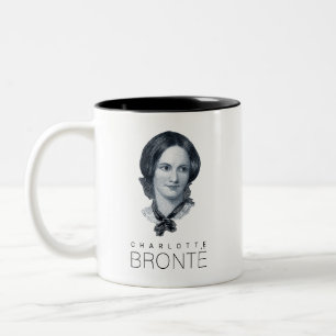 Charlotte Bronte Porträtt Två-Tonad Mugg
