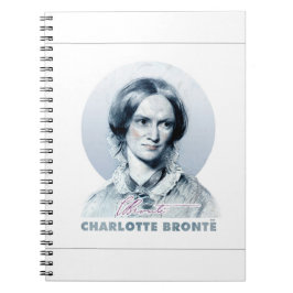 Charlotte Bronte Richmond Painting Porträtt Anteckningsbok