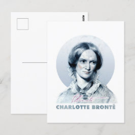 Charlotte Bronte Richmond Painting Porträtt Vykort