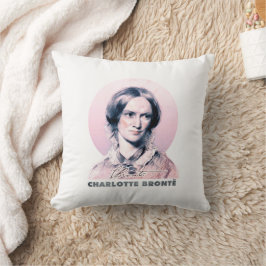 Charlotte Bronte Rosa Richmond Painting Porträtt Kudde
