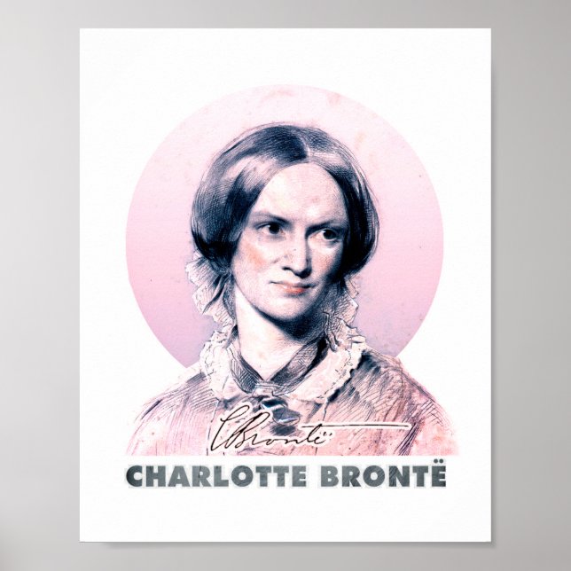 Charlotte Bronte Rosa Richmond Painting Porträtt Poster (Framsidan)