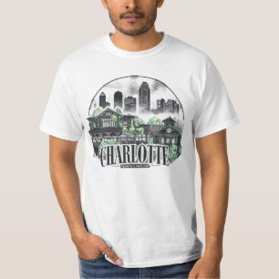 Charlotte City North Carolina USA T Shirt