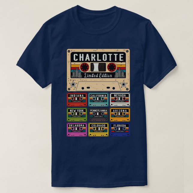 Charlotte City retro T Shirt (Design framsida)