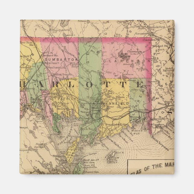 Charlotte Co, NB Magnet (Framsidan)