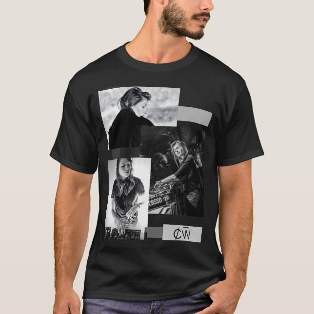Charlotte de Witte - svartvitt T Shirt (Framsida)