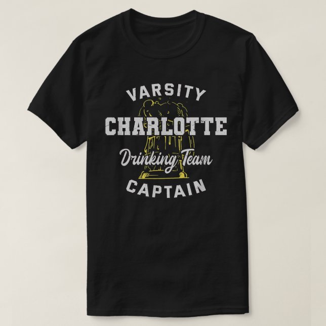 Charlotte Drinking Team Kapten North Carolina Bee T Shirt (Design framsida)