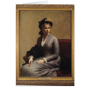 Charlotte Dubourg 1882 Hälsningskort