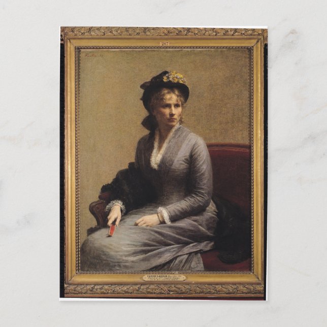 Charlotte Dubourg 1882 Vykort (Framsida)