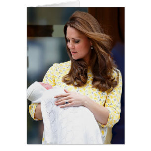 Charlotte Elizabeth Diana - British Will Kate Hälsningskort