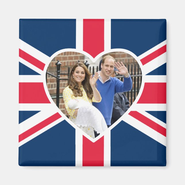 Charlotte Elizabeth Diana - British Will Kate Magnet (Framsidan)