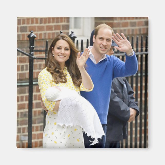 Charlotte Elizabeth Diana - British Will Kate Magnet (Framsidan)