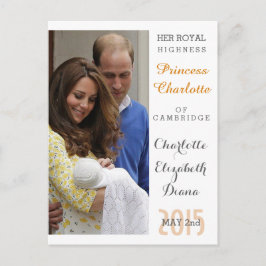 Charlotte Elizabeth Diana - British Will Kate Vykort