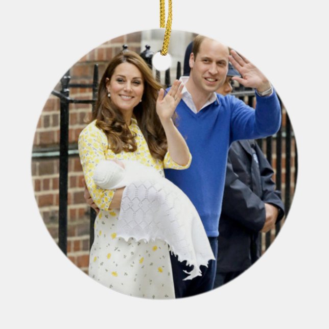 Charlotte Elizabeth Diana - britt ska Kate Julgransprydnad Keramik (Framsidan)