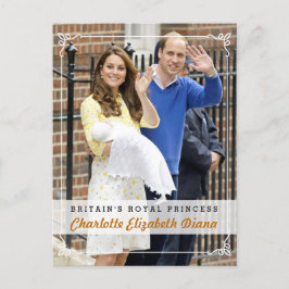 Charlotte Elizabeth Diana - det brittiska Royalet Vykort
