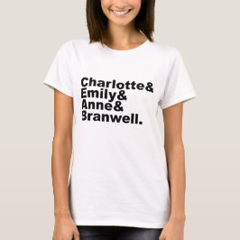 Charlotte Emily Anne Branwell| Bronte Syskon Tee Shirt
