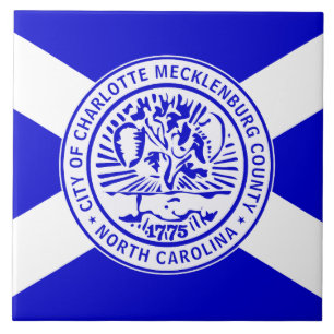 Charlotte Flagga (North Carolina) Kakelplatta