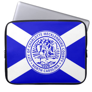 Charlotte Flagga (North Carolina) Laptop Fodral