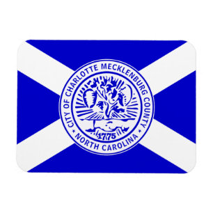 Charlotte Flagga (North Carolina) Magnet