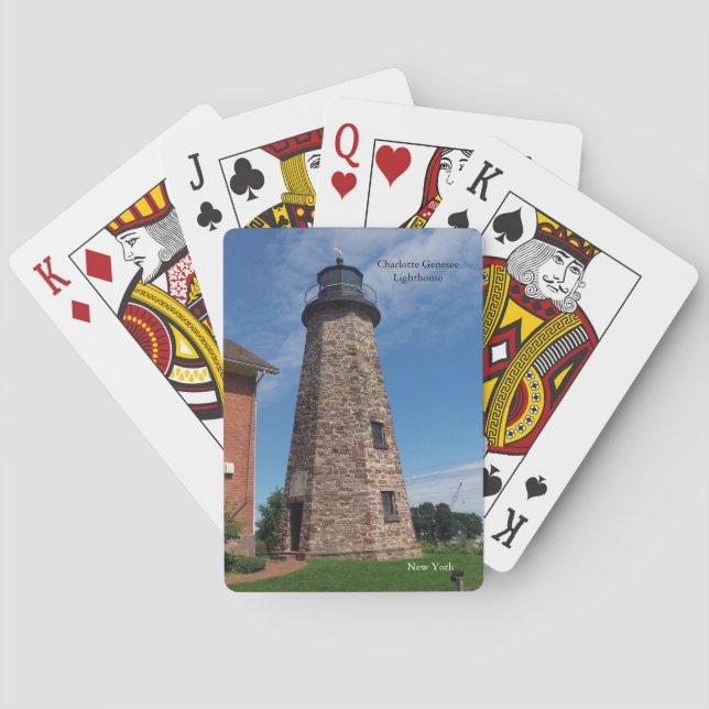 Charlotte Genesee Lighthouse High Casinokort (Baksidan)