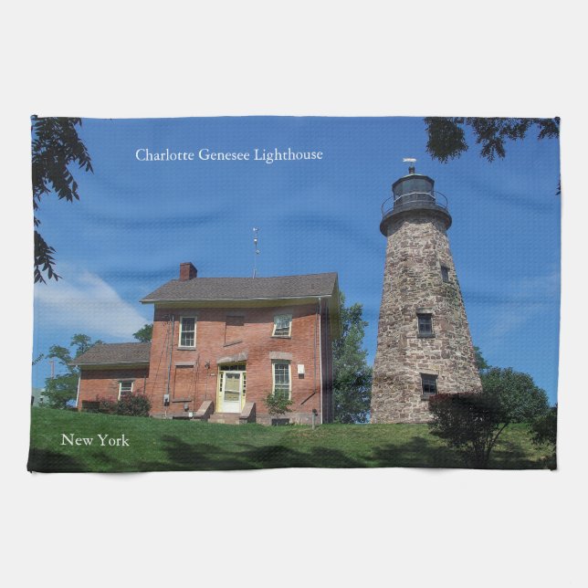 Charlotte Genesee Lighthouse kökshandduk (Horisontell)