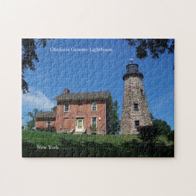 Charlotte Genesee Lighthouse puzzle Pussel (Horisontell)