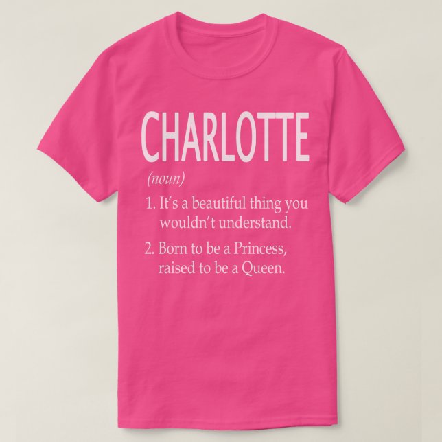Charlotte Namn Gift 105 T Shirt (Design framsida)