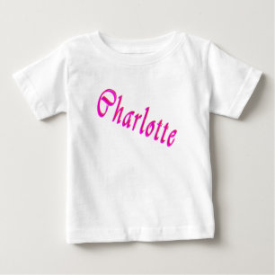 Charlotte Namn Logotyp Tröja
