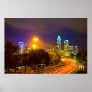 Charlotte NC horisont Poster