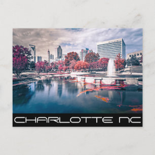 Charlotte NC-QUEEN CITY Vykort