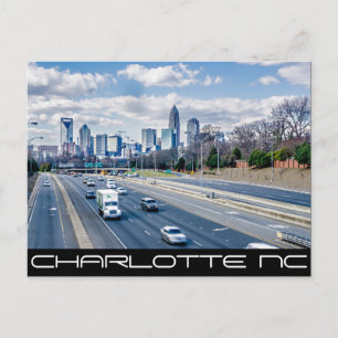 Charlotte NC-QUEEN CITY Vykort