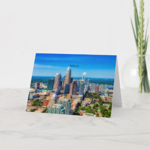 Charlotte, NC-skyltinfoto Kort