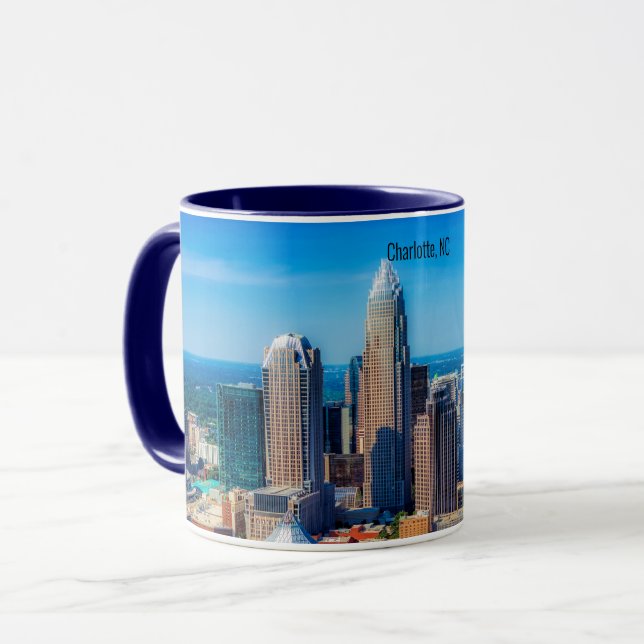 Charlotte, NC-skyltinfoto Mugg (Framsida vänster)